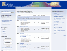 Tablet Screenshot of forum.mackichan.com